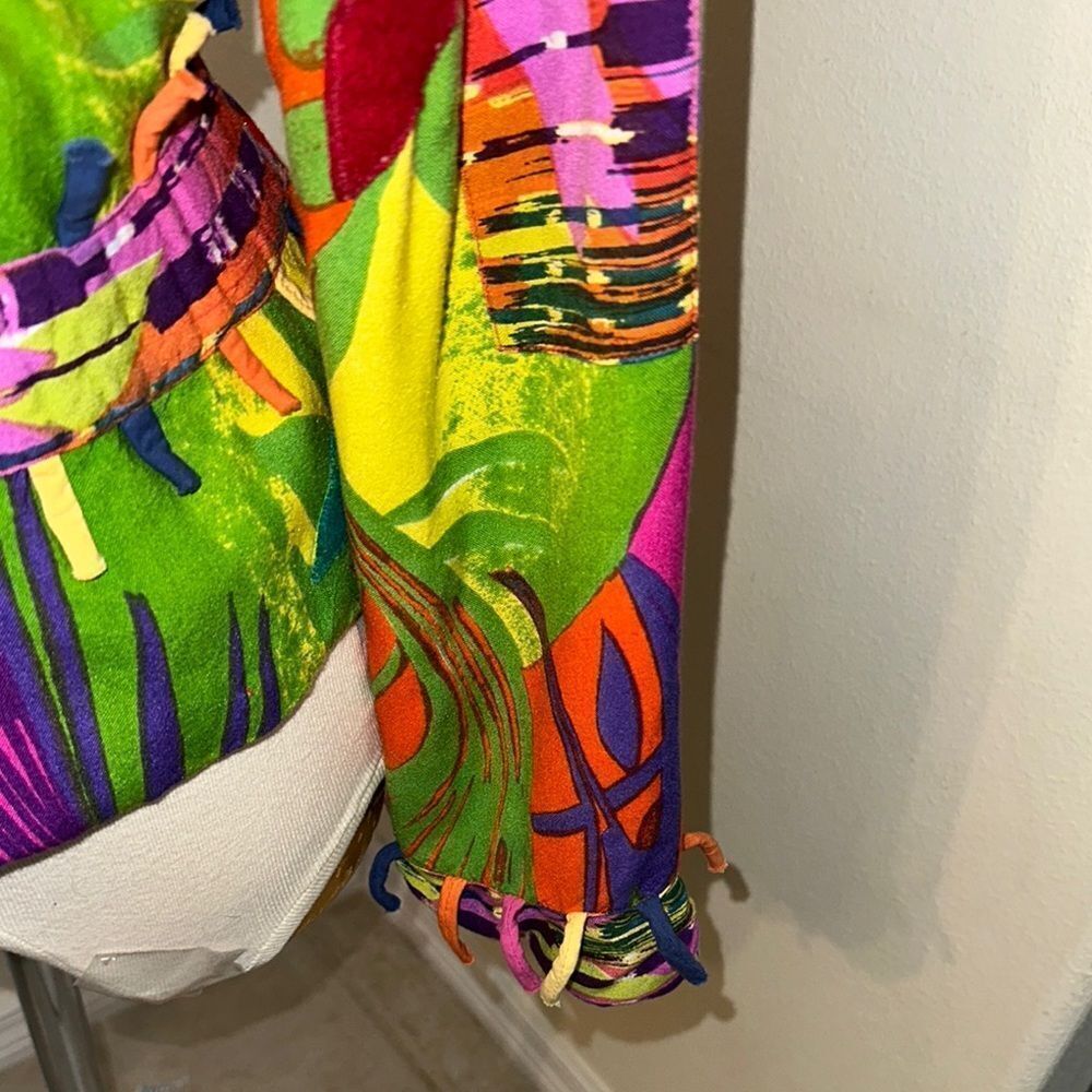 Patchington Vibrant Multicolor Button-Up Jacket S… - image 4